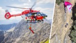 Mittels Crashbergung und per Seilwinde holte die Crew des RK-2 die abgestürzten Paragleiter aus ...