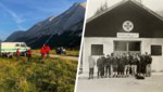 Die Leutascher Bergretter vor dem alten Gerätehaus im Jahr 1978 und bei einem Einsatz in der ...
