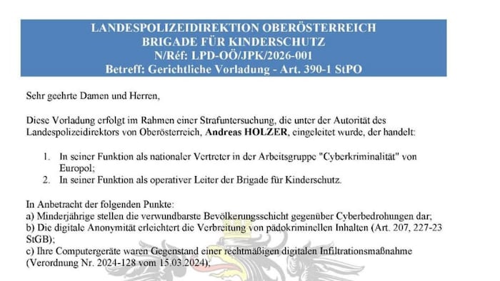 Dieses Schreiben kursiert aktuell.