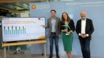 Neues Tool: Hofmann, mit Haider-Wallner und Marcus Keding (Geschäftsführer der Forschung ...