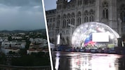 Weltuntergangsstimmung über den Dächern von Wien: Hier sorgte „Doreen“ am Montagabend erneut für ...