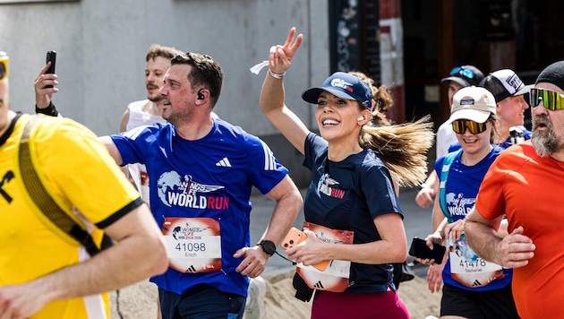 Victoria Swarovski beim Wings for Lifa World Run.