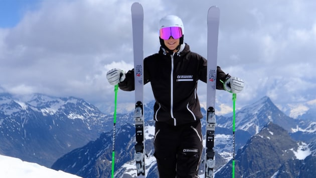 Finn Neururer geht ab sofort auf Van-Deer-Skiern an den Start.