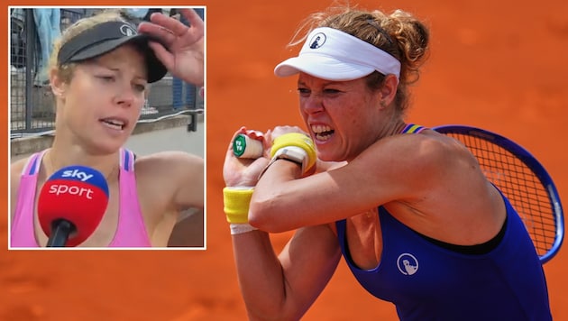 Mit ihrer Wutrede sorgt Laura Siegemund für Aufsehen in Rom.