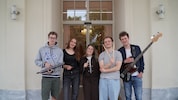 Das Pop-Ensemble der GMPU: Antonia Wilfinger, Ella Fergusson, Clemens Mildner, Paul Töplitzer, ...