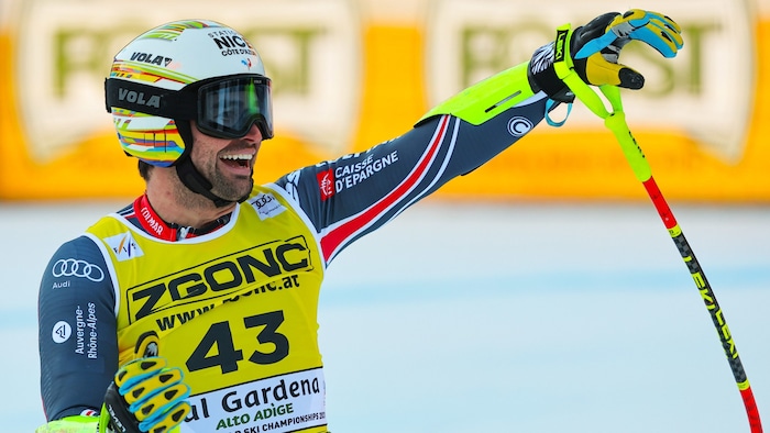 Im Dezember 2025 belegte Matthieu Bailet beim Super-G in Gröden Platz fünf – sein bestes ...