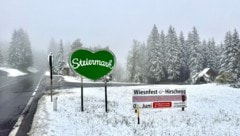 Am Packsattel liegt aktuell wieder Schnee.