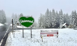 Am Packsattel liegt aktuell wieder Schnee.