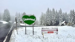 Am Packsattel liegt aktuell wieder Schnee.