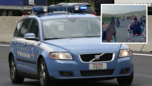 Ein Handyvideo machte die italienische Polizei auf ein illegales Pferderennen aufmerksam.