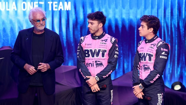 Wird der große BWT-Aufdruck auf den Rennanzügen des Formel-1-Teams bald verschwinden? Der ...