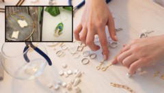 Die Kanadierin Amanda Booth stellt Schmuck aus Körperflüssigkeiten her.