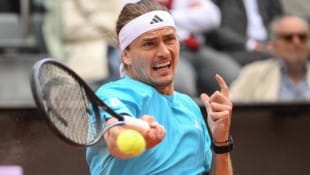 Alexander Zverev schied im Rom-Achtelfinale aus.