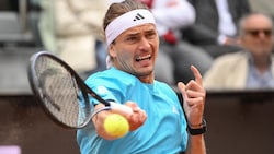 Alexander Zverev schied im Rom-Achtelfinale aus.
