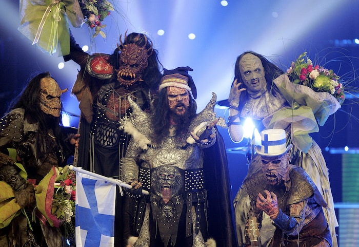 Die finnische Kult-Band Lordi tritt heute am Rathausplatz auf.