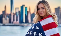 Sieht echt aus, aber sie ist es nicht: Diese Blondine wurde von einer KI generiert. In der ...