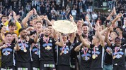 Zweimal in Folge durfte Sturm den Teller stemmen. Folgt am Sonntag der dritte Titel in Serie?