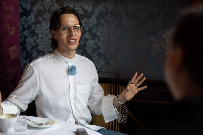 Der dänische Starter Søren Torpegaard Lund im Gespräch mit „Krone“-Redakteur Robert Fröwein