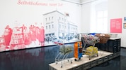 Blick in die Ausstellung: Erinnerungen an den ersten „Konsum“