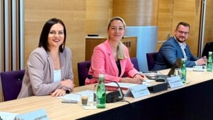 Landtagspräsidentin Astrid Eisenkopf leitete die Sitzung des U-Ausschusses.