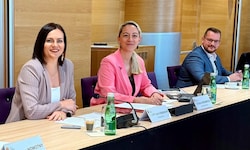 Landtagspräsidentin Astrid Eisenkopf leitete die Sitzung des U-Ausschusses.