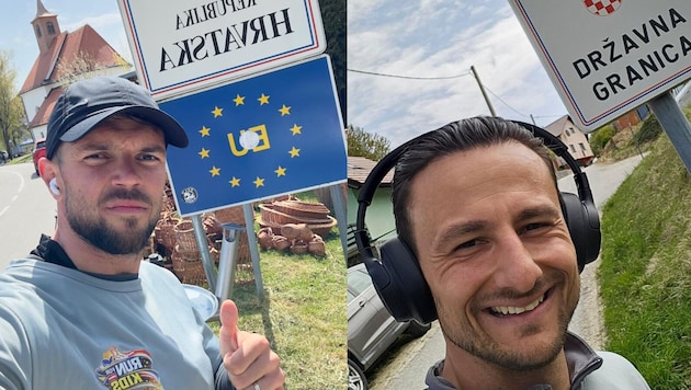 Adnan Lojic (li.) begleitete Vedran Zolota bei dem Lauf.