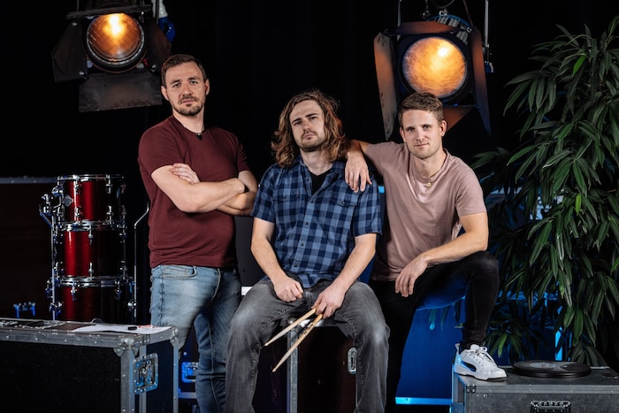 Dani, Fuchsl und Stef sind die Band „Crowdfleckerl“.