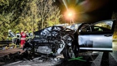 Das Auto des Angeklagten wurde erheblich beschädigt.