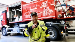 Hannes Koch, Hauptmann der Feuerwehr Eisbach- Rein, war als Einsatzleiter von Anfang bis zum ...