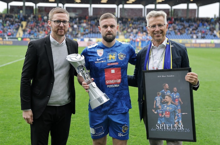 St.Pöltens Marc Stendera wurde zum „Spieler der Saison“ gekürt.