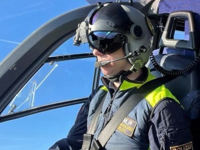 Pilot Georg Lickl von der Flugeinsatzstelle Graz
