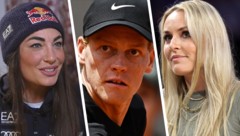 Dorothea Wierer (links) hat Jannik Sinner live in Rom gesehen, Lindsey Vonn hat zu Hause die ...