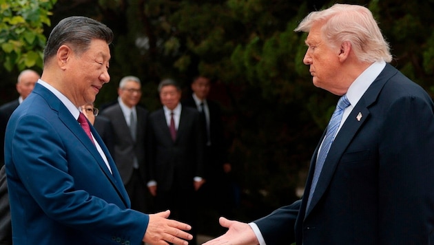 Von links: Chinas Präsident Xi Jinping und US-Präsident Donald Trump