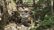 Blick in die Kesselfallklamm zu Christi Himmelfahrt