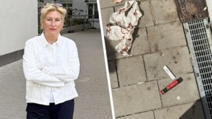 Christina Schlosser vor dem stets offenen Zugang zum Areal. Erste „Bahnhofs-Vertriebene“ haben ...