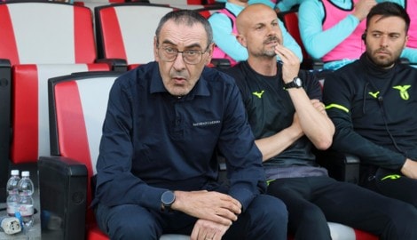 Wird Maurizio Sarri mit seiner Mannschaft am Sonntag im Römer-Derby antreten?