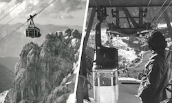 Der Bau der Zugspitzbahn war ein technischer Meilenstein.