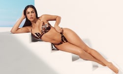 Cristiano Ronaldos Verlobte präsentiert die neue Kollektion von Calzedonia. 