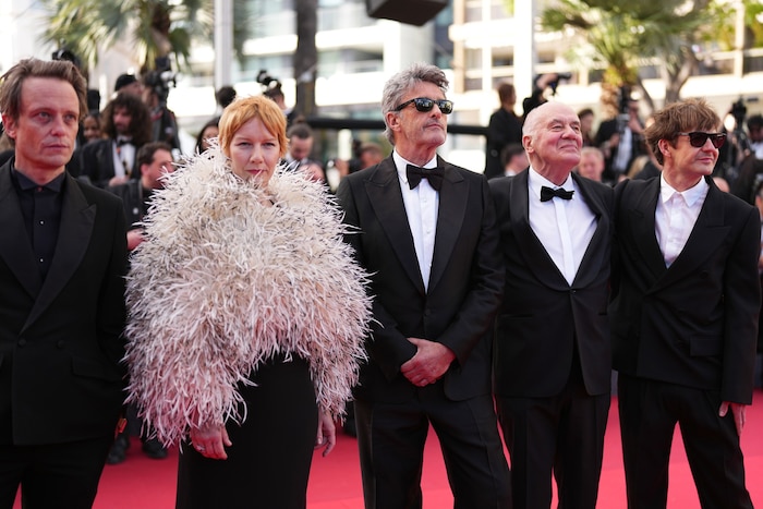 August Diehl, Sandra Hüller, Pawel Pawlikowski, Hanns Zischler und Lukasz Zal posieren bei der ...