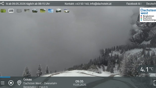 In der Region Dachstein-West liegt schon eine Menge Schnee.