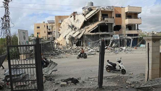 Trotz der Waffenruhe beschossen sich Israel und die Hisbollah immer wieder. Auf dem Foto ist das ...
