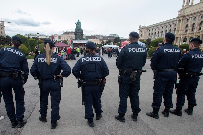 Die Polizei war bei der Veranstaltung im Einsatz.