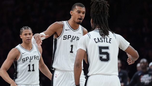 Großer Jubel bei den San Antonio Spurs