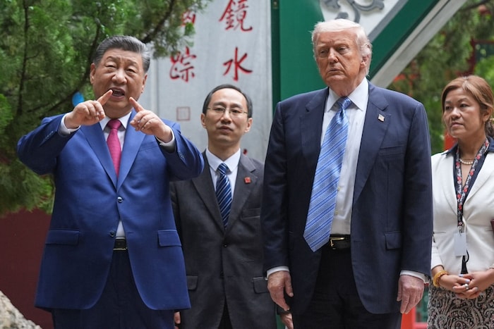 Chinas Staatschefs Xi Jinping warnt, dass eine „schlechte Handhabung“ der Taiwan-Frage die ...