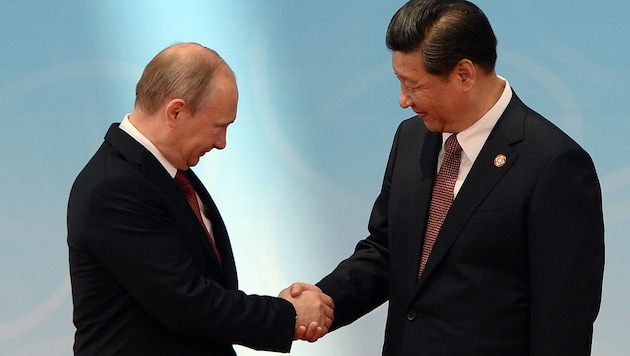 Russlands Präsident Wladimir Putin und Chinas Präsident Xi Jinping