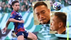 Eine emotionale Verkündung für Yuto Nagatomo: Der 39-Jährige darf bei der WM für Japan dabei ...