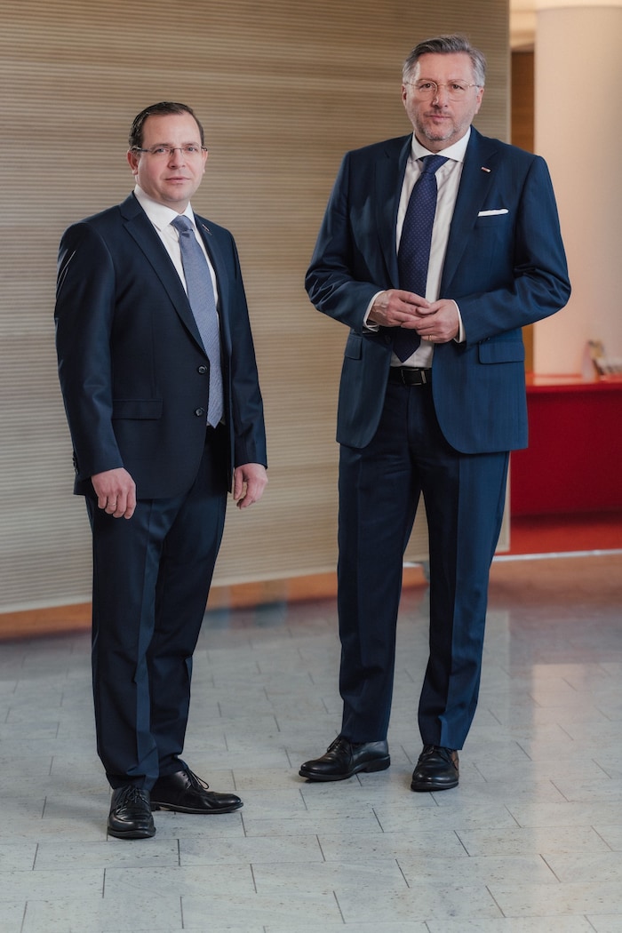 Fordern rasche Lösungen: Wirtschaftskammer-Präsident Andreas Wirth und Kammerdirektor Harald ...