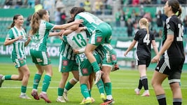 Großer Jubel bei den Rapid-Frauen