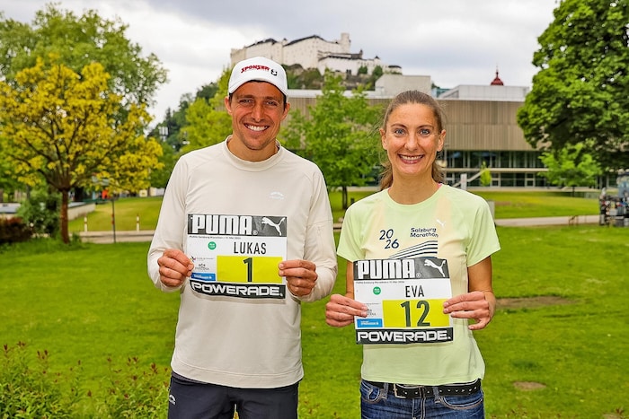 Lukas Hollaus und Eva Wutti wollen ihren Sieg beim Salzburg Marathon aus dem Vorjahr ...
