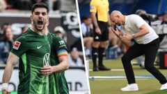 Wolfsburg rettet sich in die Relegation! Christian Ilzer (rechts) und seine Hoffenheimer ...
